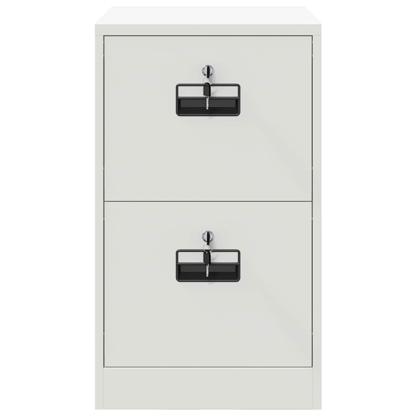 vidaXL Aktenschrank Weiß 44 x 50 x 106,5 cm Kaltgewalzter Stahl