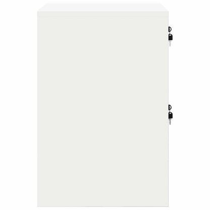 vidaXL Aktenschrank Weiß 44 x 50 x 106,5 cm Kaltgewalzter Stahl