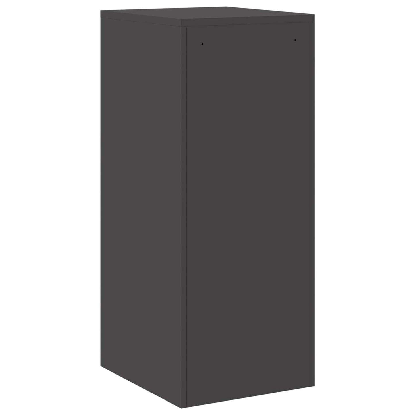 vidaXL Aktenschrank Schwarz 44 x 50 x 106,5 cm Kaltgewalzter Stahl