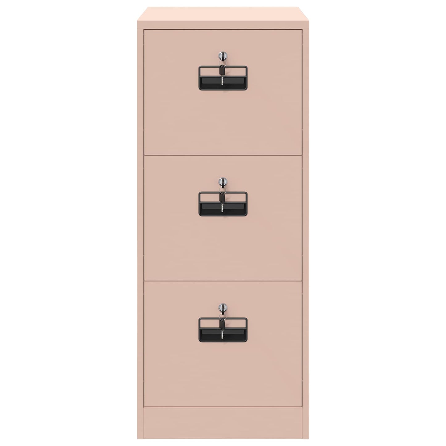 vidaXL Aktenschrank Rosa 44 x 50 x 106,5 cm Kaltgewalzter Stahl