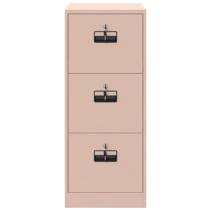 vidaXL Aktenschrank Rosa 44 x 50 x 106,5 cm Kaltgewalzter Stahl