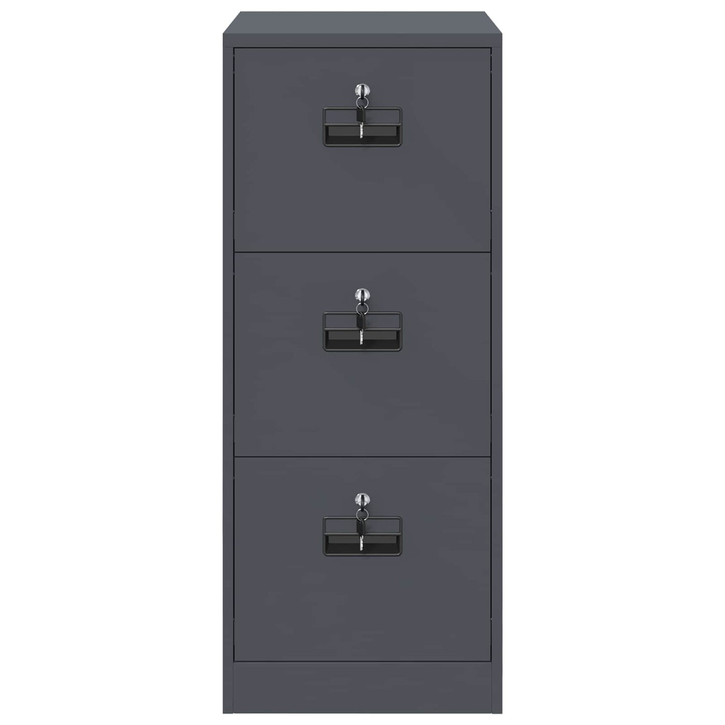 vidaXL Aktenschrank Anthrazit 44 x 50 x 106,5 cm Kaltgewalzter Stahl