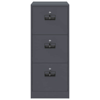 vidaXL Aktenschrank Anthrazit 44 x 50 x 106,5 cm Kaltgewalzter Stahl