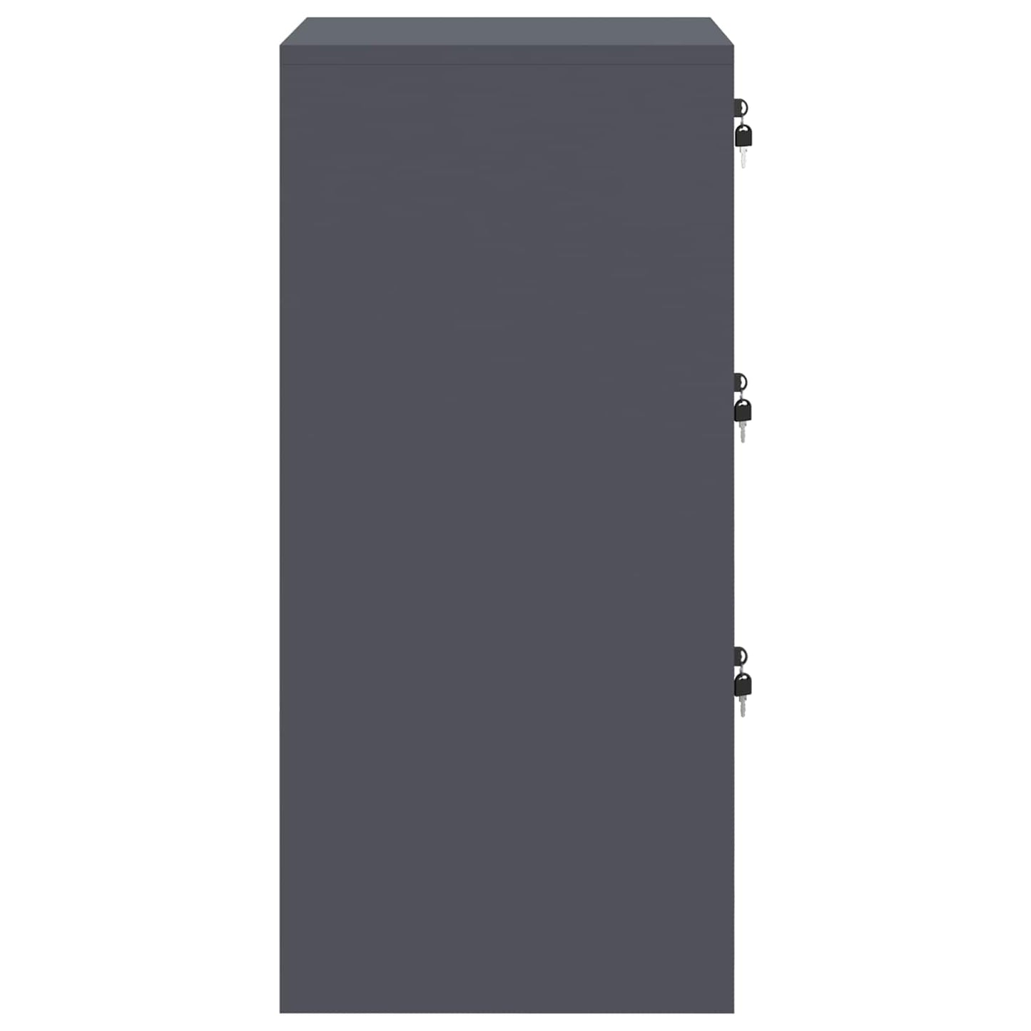 vidaXL Aktenschrank Anthrazit 44 x 50 x 106,5 cm Kaltgewalzter Stahl