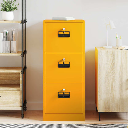 vidaXL Aktenschrank Senfgelb 44 x 50 x 106,5 cm Kaltgewalzter Stahl