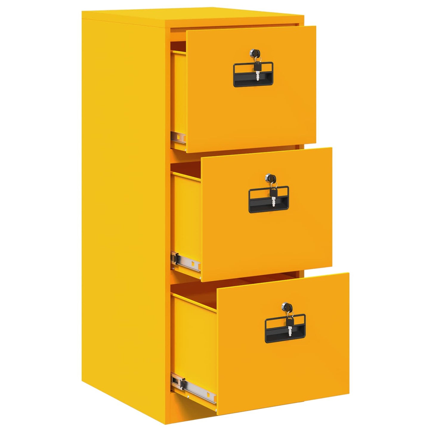 vidaXL Aktenschrank Senfgelb 44 x 50 x 106,5 cm Kaltgewalzter Stahl