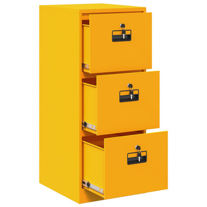 vidaXL Aktenschrank Senfgelb 44 x 50 x 106,5 cm Kaltgewalzter Stahl