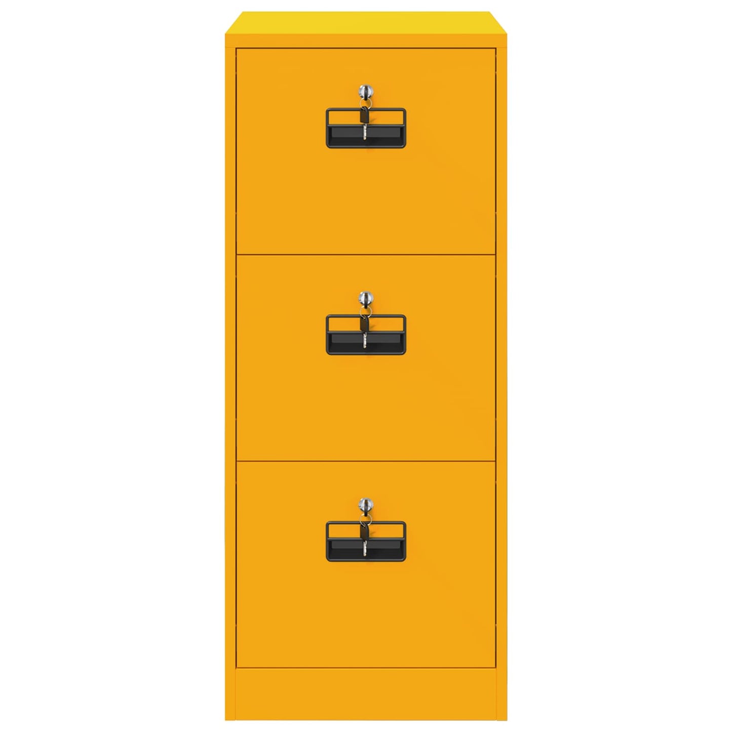 vidaXL Aktenschrank Senfgelb 44 x 50 x 106,5 cm Kaltgewalzter Stahl