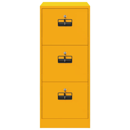 vidaXL Aktenschrank Senfgelb 44 x 50 x 106,5 cm Kaltgewalzter Stahl