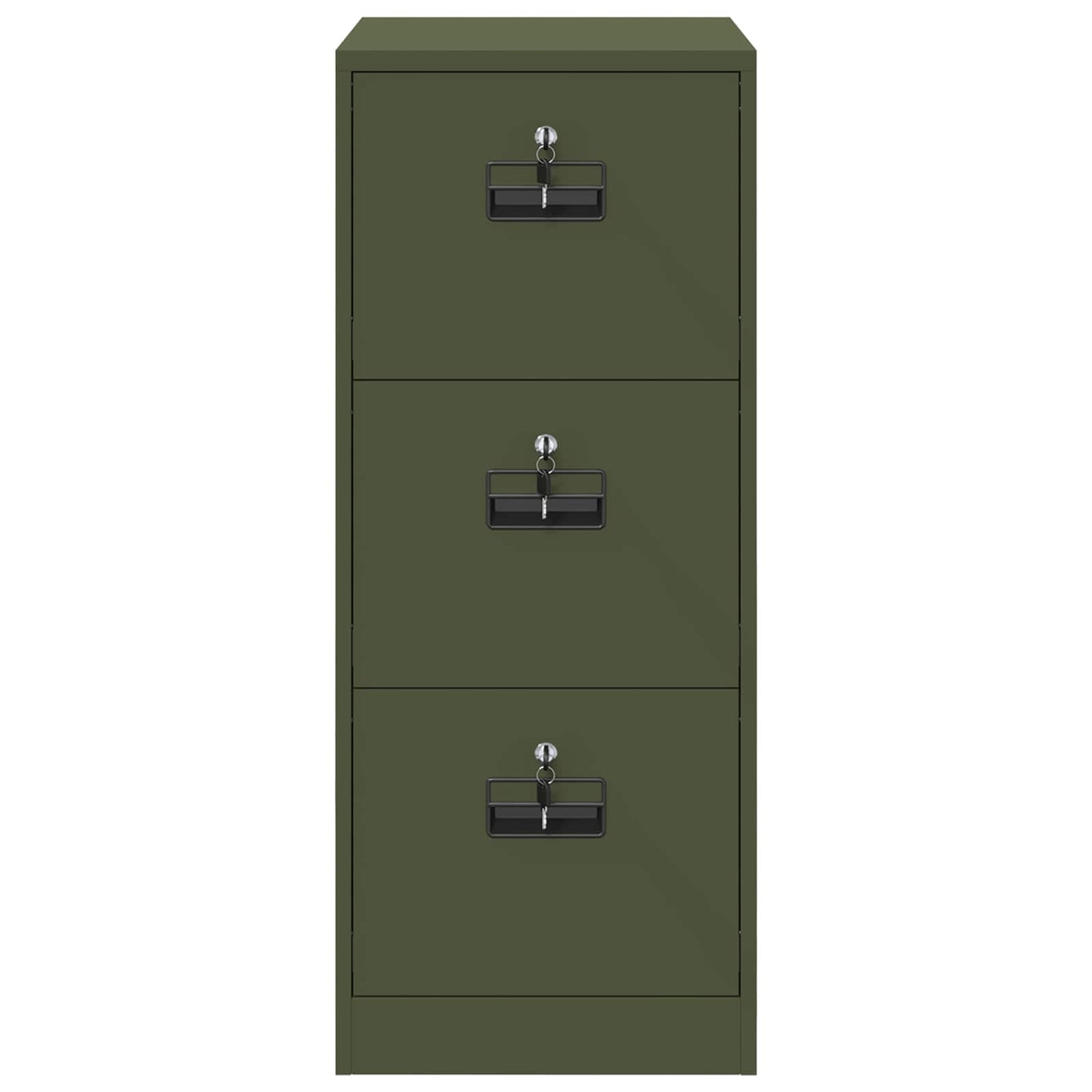 vidaXL Aktenschrank Olive Grün 44 x 50 x 106,5 cm Kaltgewalzter Stahl