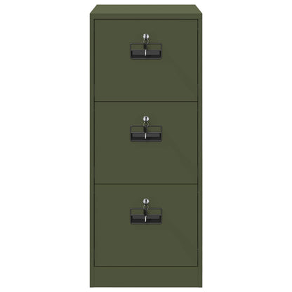 vidaXL Aktenschrank Olive Grün 44 x 50 x 106,5 cm Kaltgewalzter Stahl