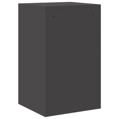 vidaXL Aktenschrank Schwarz 44 x 50 x 106,5 cm Kaltgewalzter Stahl