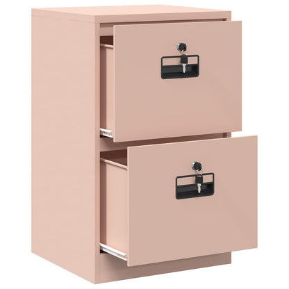 vidaXL Aktenschrank Rosa 44 x 50 x 106,5 cm Kaltgewalzter Stahl