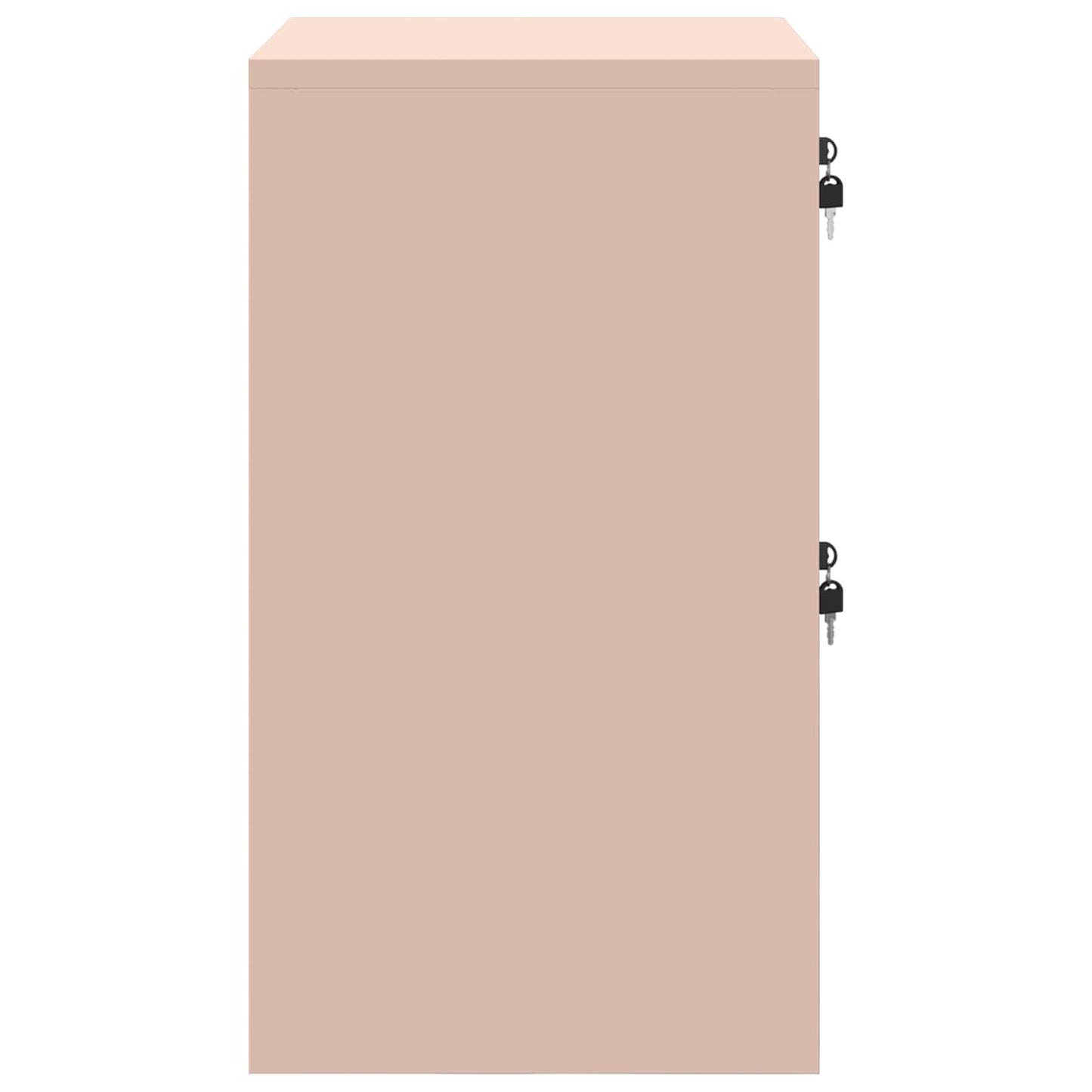 vidaXL Aktenschrank Rosa 44 x 50 x 106,5 cm Kaltgewalzter Stahl