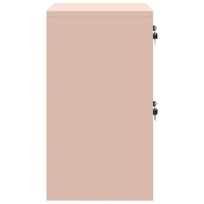 vidaXL Aktenschrank Rosa 44 x 50 x 106,5 cm Kaltgewalzter Stahl