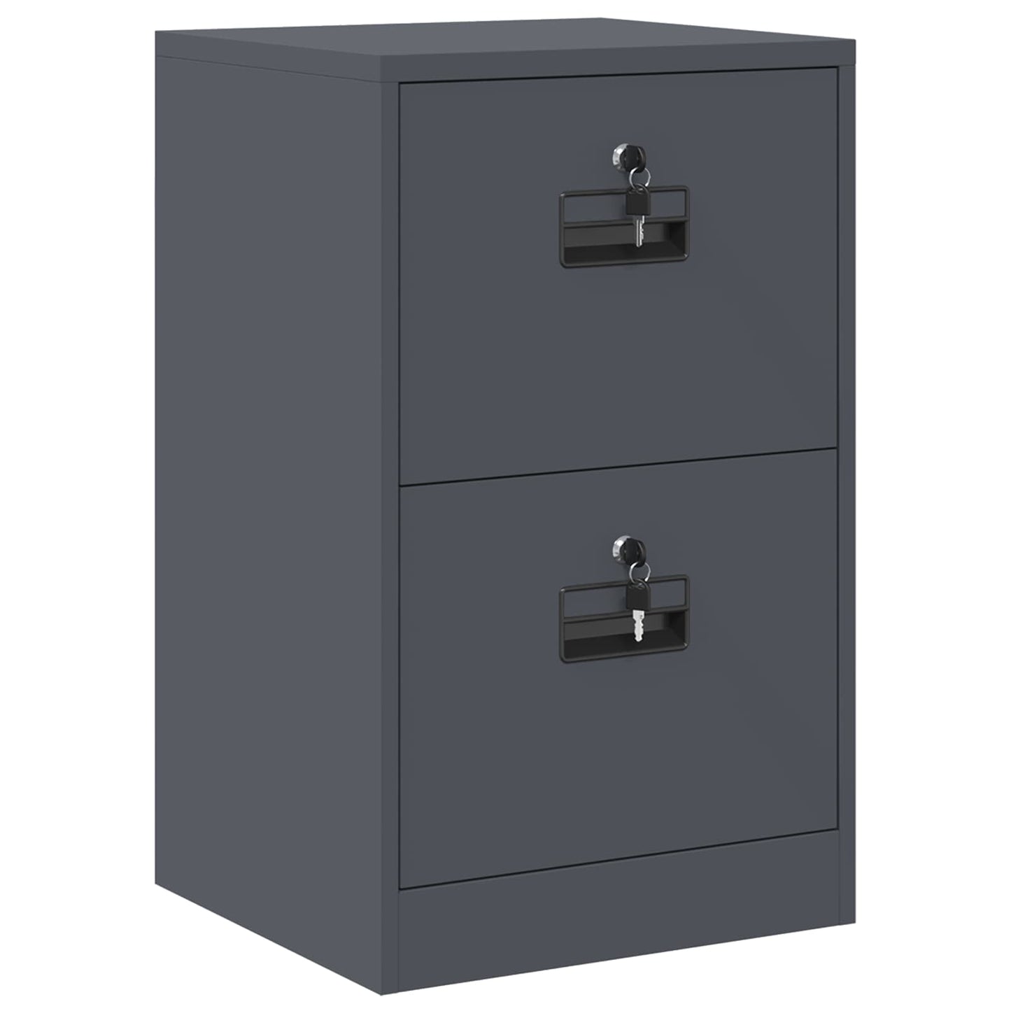 vidaXL Aktenschrank Anthrazit 44 x 50 x 106,5 cm Kaltgewalzter Stahl