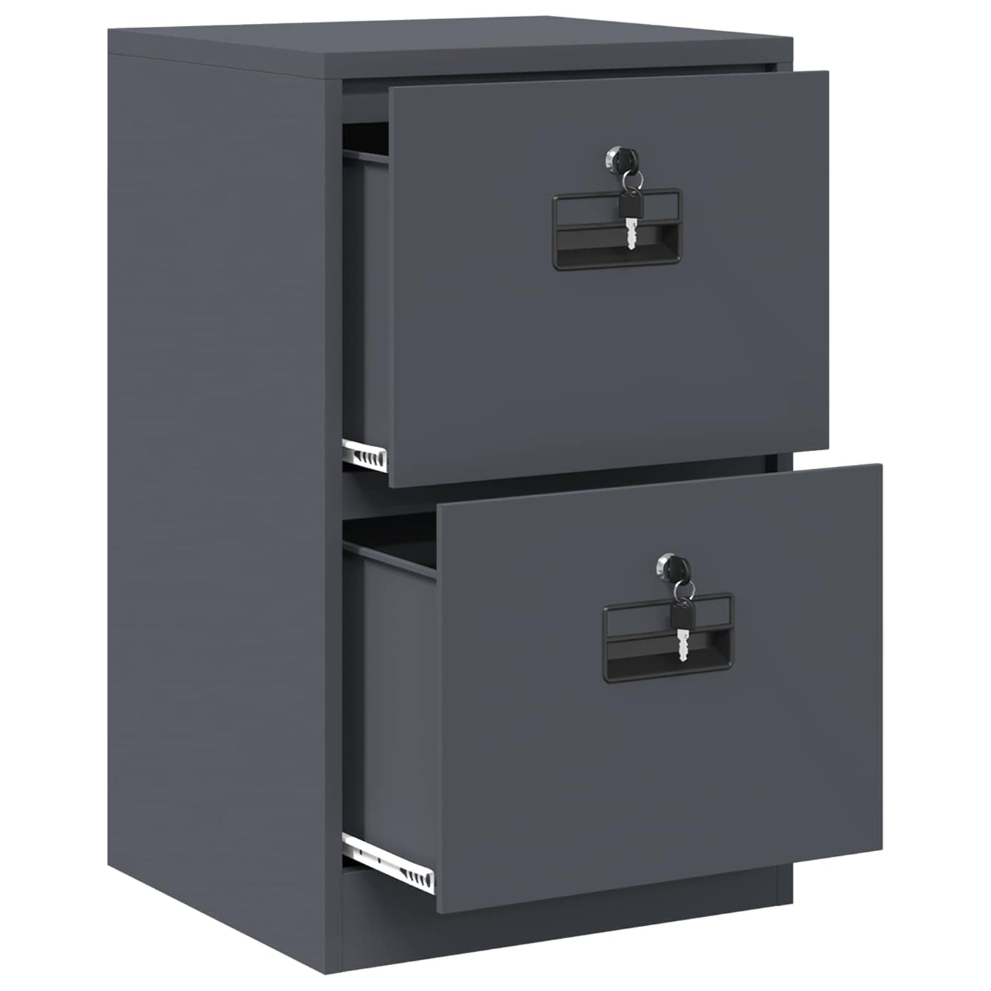 vidaXL Aktenschrank Anthrazit 44 x 50 x 106,5 cm Kaltgewalzter Stahl