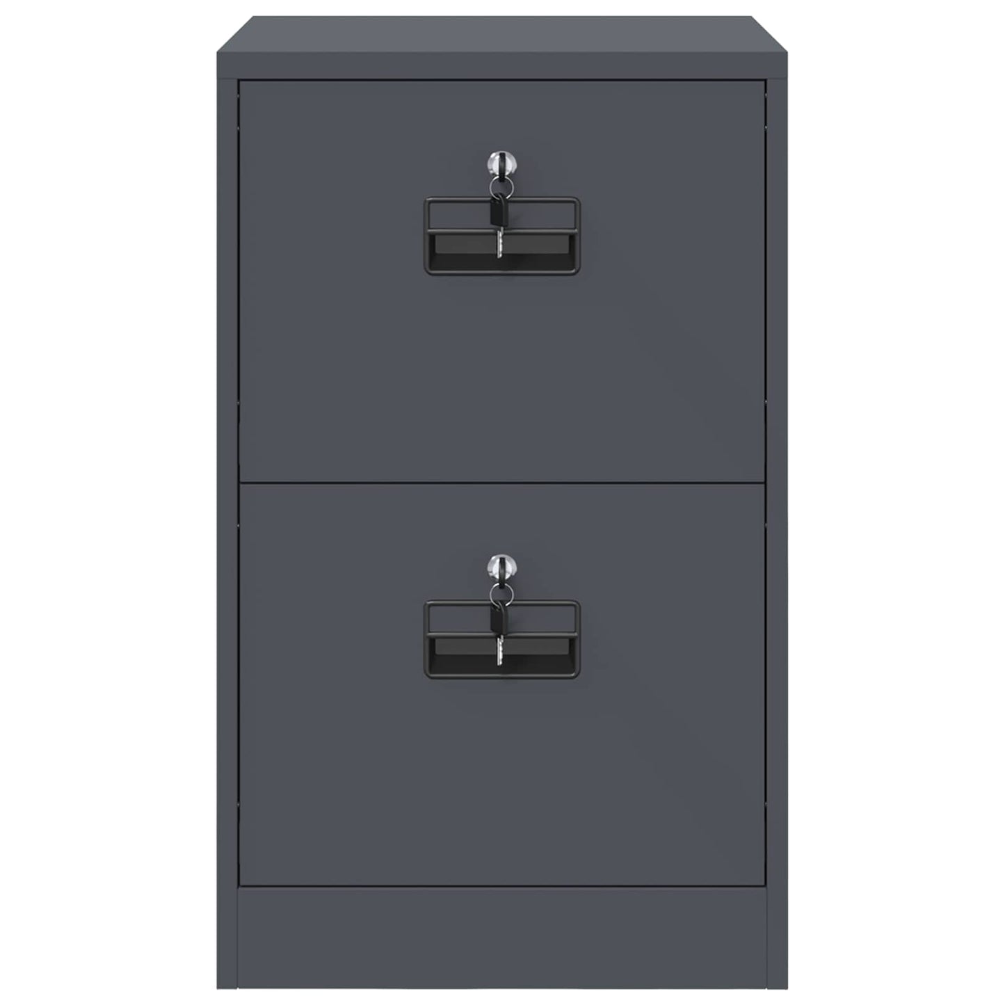 vidaXL Aktenschrank Anthrazit 44 x 50 x 106,5 cm Kaltgewalzter Stahl