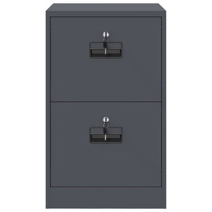 vidaXL Aktenschrank Anthrazit 44 x 50 x 106,5 cm Kaltgewalzter Stahl