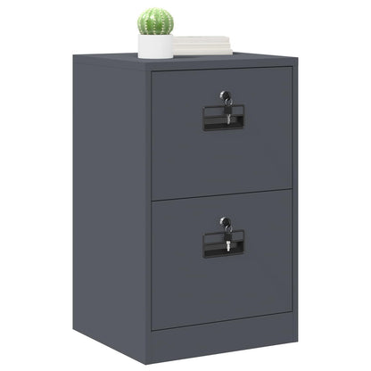vidaXL Aktenschrank Anthrazit 44 x 50 x 106,5 cm Kaltgewalzter Stahl