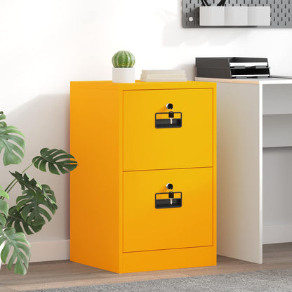vidaXL Aktenschrank Senfgelb 44 x 50 x 106,5 cm Kaltgewalzter Stahl
