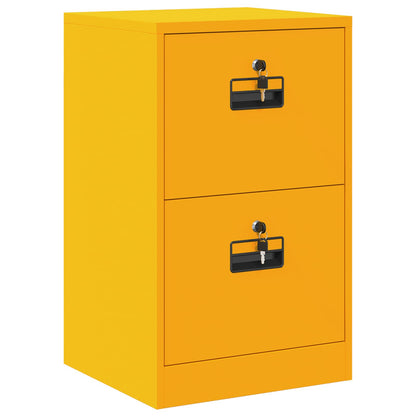 vidaXL Aktenschrank Senfgelb 44 x 50 x 106,5 cm Kaltgewalzter Stahl