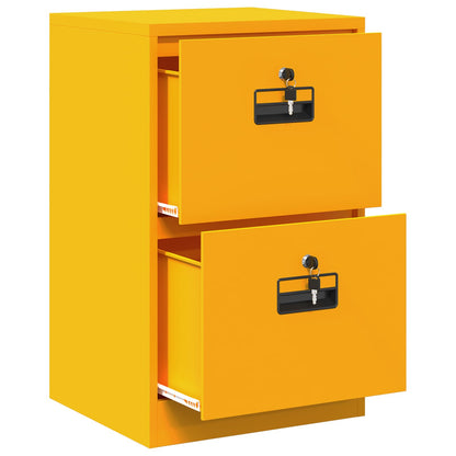vidaXL Aktenschrank Senfgelb 44 x 50 x 106,5 cm Kaltgewalzter Stahl