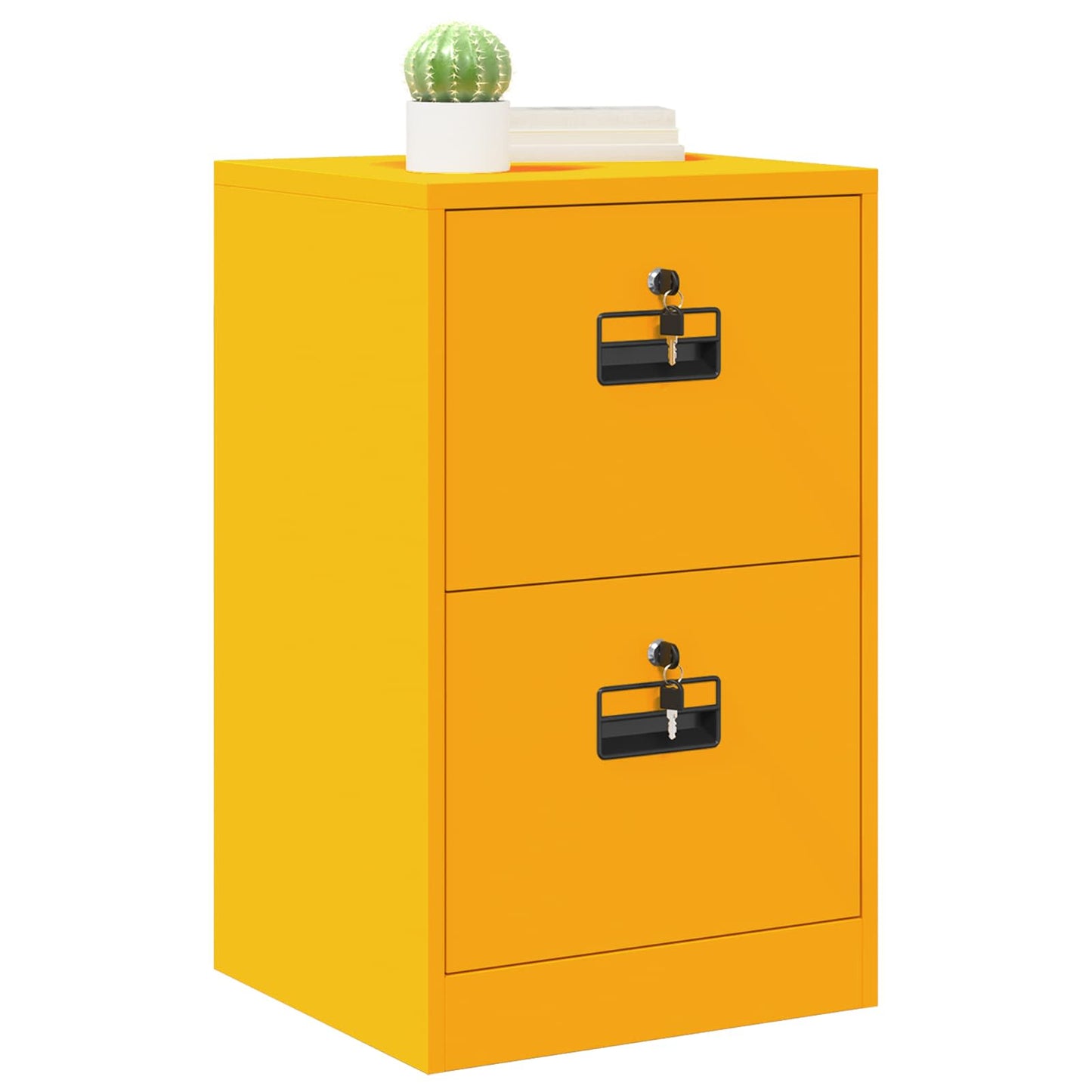 vidaXL Aktenschrank Senfgelb 44 x 50 x 106,5 cm Kaltgewalzter Stahl