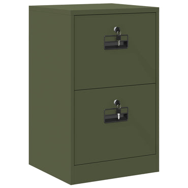 vidaXL Aktenschrank Olive Grün 44 x 50 x 106,5 cm Kaltgewalzter Stahl