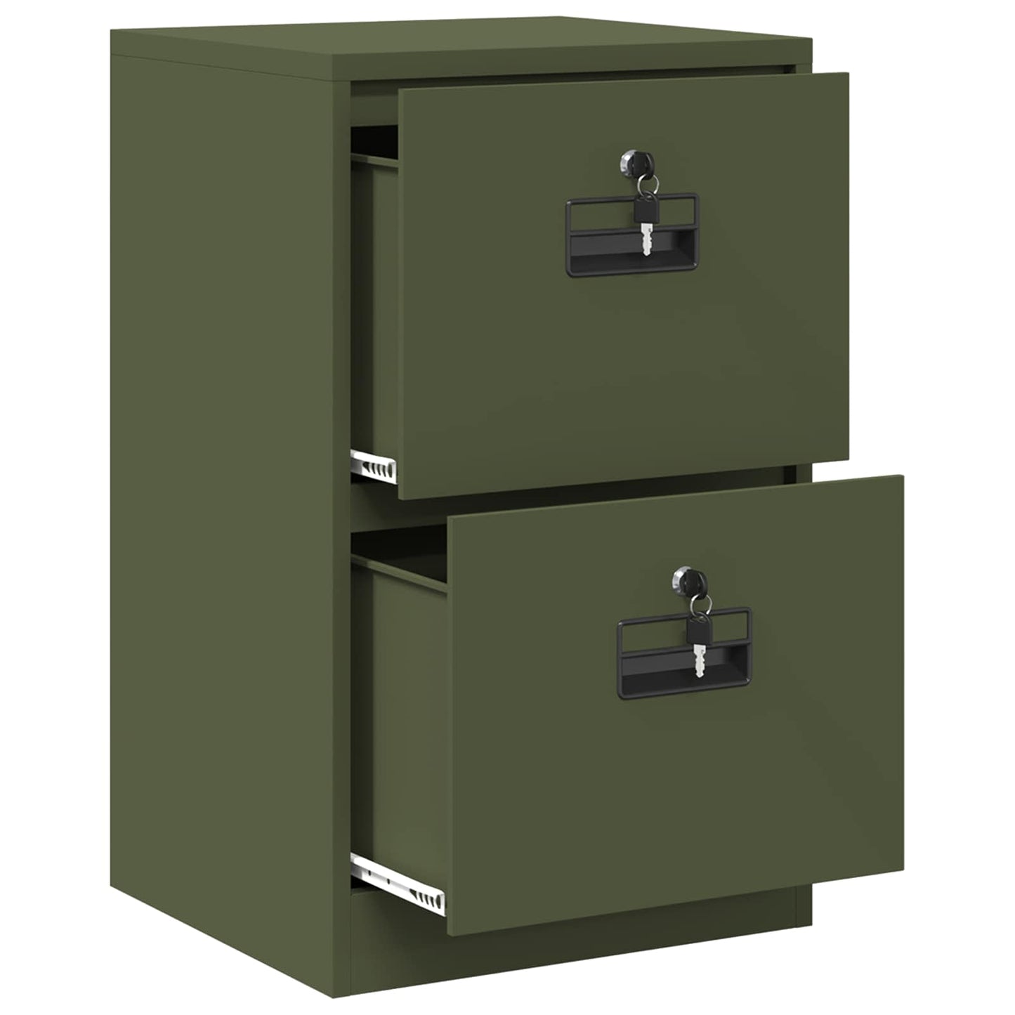 vidaXL Aktenschrank Olive Grün 44 x 50 x 106,5 cm Kaltgewalzter Stahl