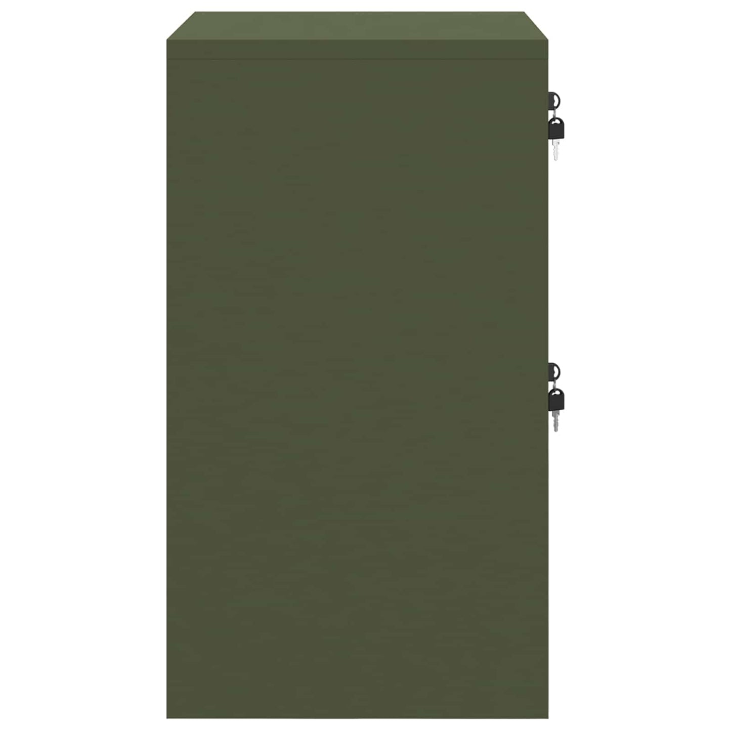 vidaXL Aktenschrank Olive Grün 44 x 50 x 106,5 cm Kaltgewalzter Stahl