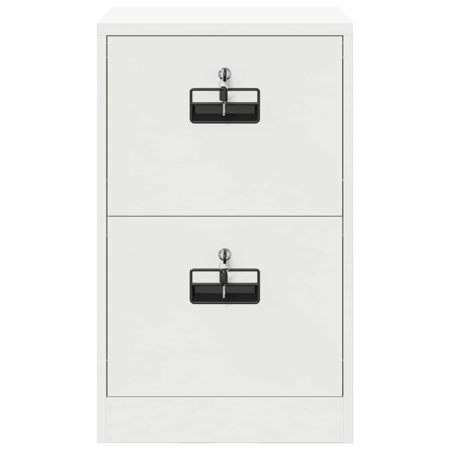 vidaXL Aktenschrank Weiß 44 x 50 x 106,5 cm Kaltgewalzter Stahl