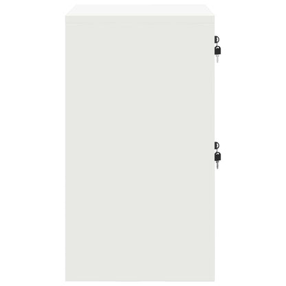 vidaXL Aktenschrank Weiß 44 x 50 x 106,5 cm Kaltgewalzter Stahl