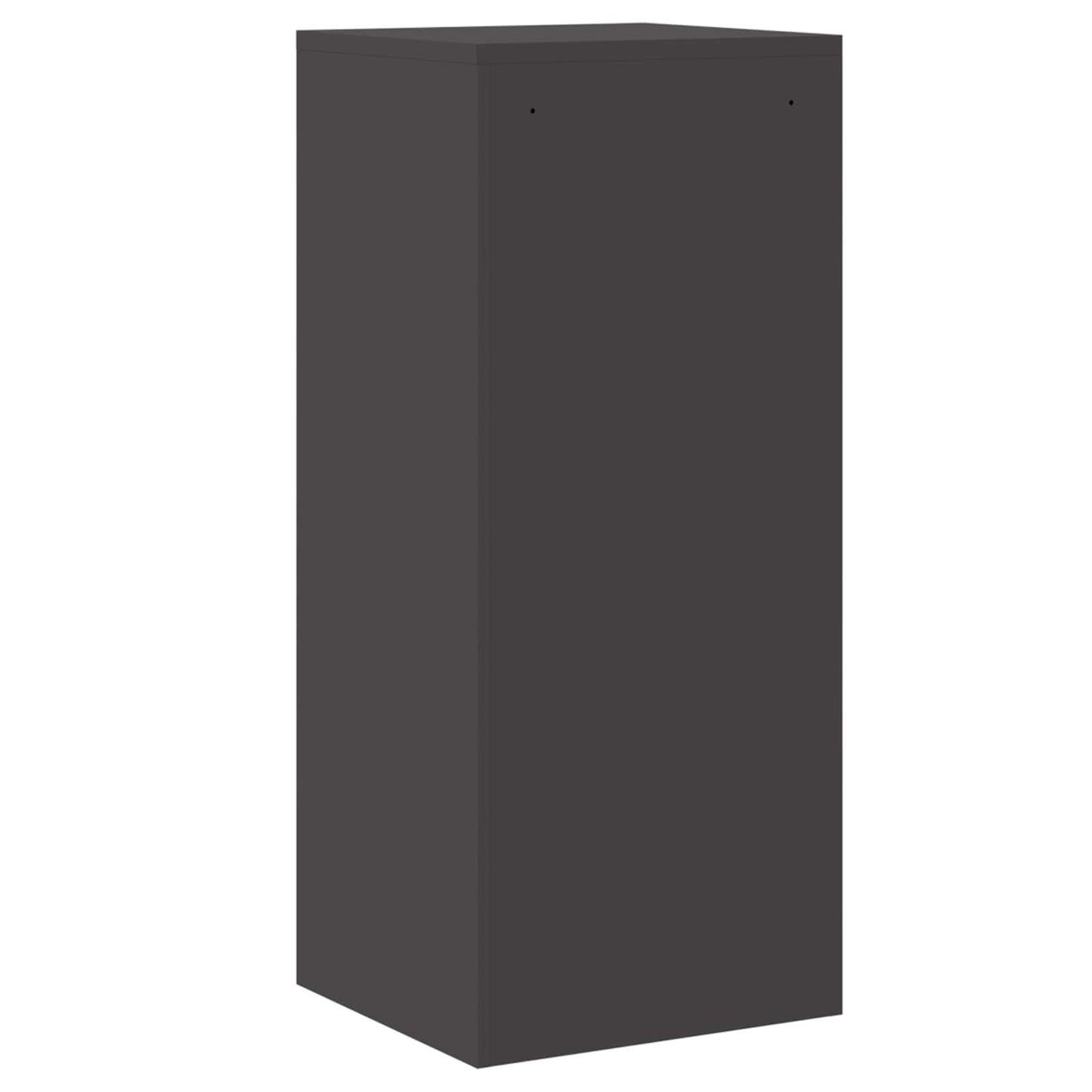 vidaXL Aktenschrank Schwarz 44 x 50 x 106,5 cm Kaltgewalzter Stahl