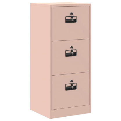 vidaXL Aktenschrank Rosa 44 x 50 x 106,5 cm Kaltgewalzter Stahl