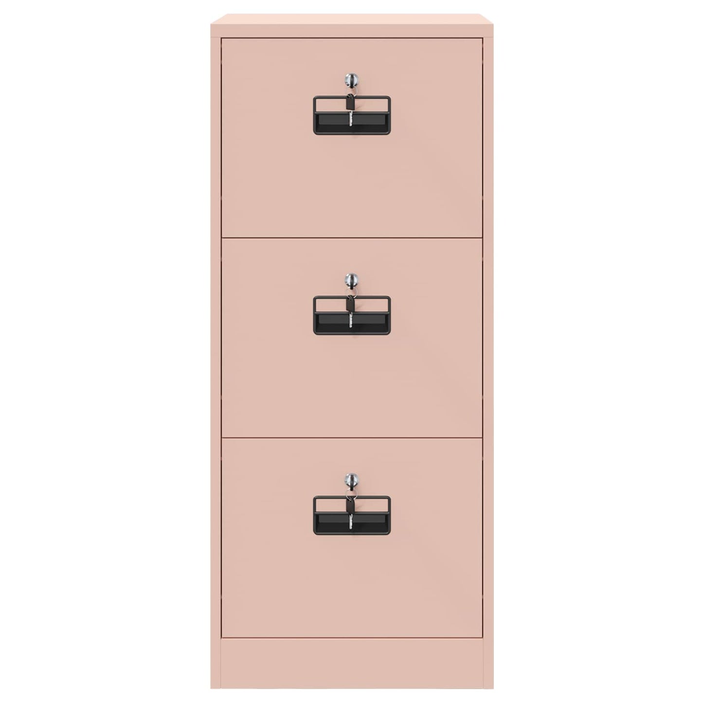 vidaXL Aktenschrank Rosa 44 x 50 x 106,5 cm Kaltgewalzter Stahl