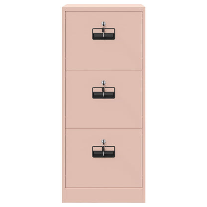 vidaXL Aktenschrank Rosa 44 x 50 x 106,5 cm Kaltgewalzter Stahl