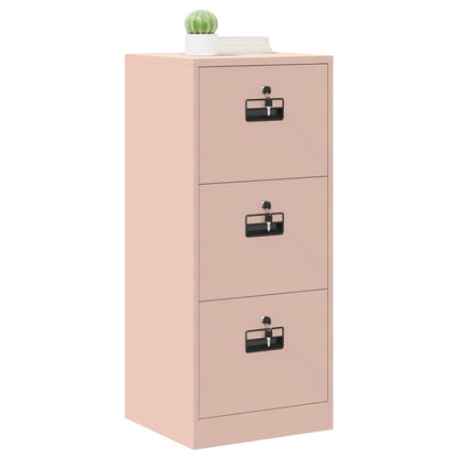 vidaXL Aktenschrank Rosa 44 x 50 x 106,5 cm Kaltgewalzter Stahl