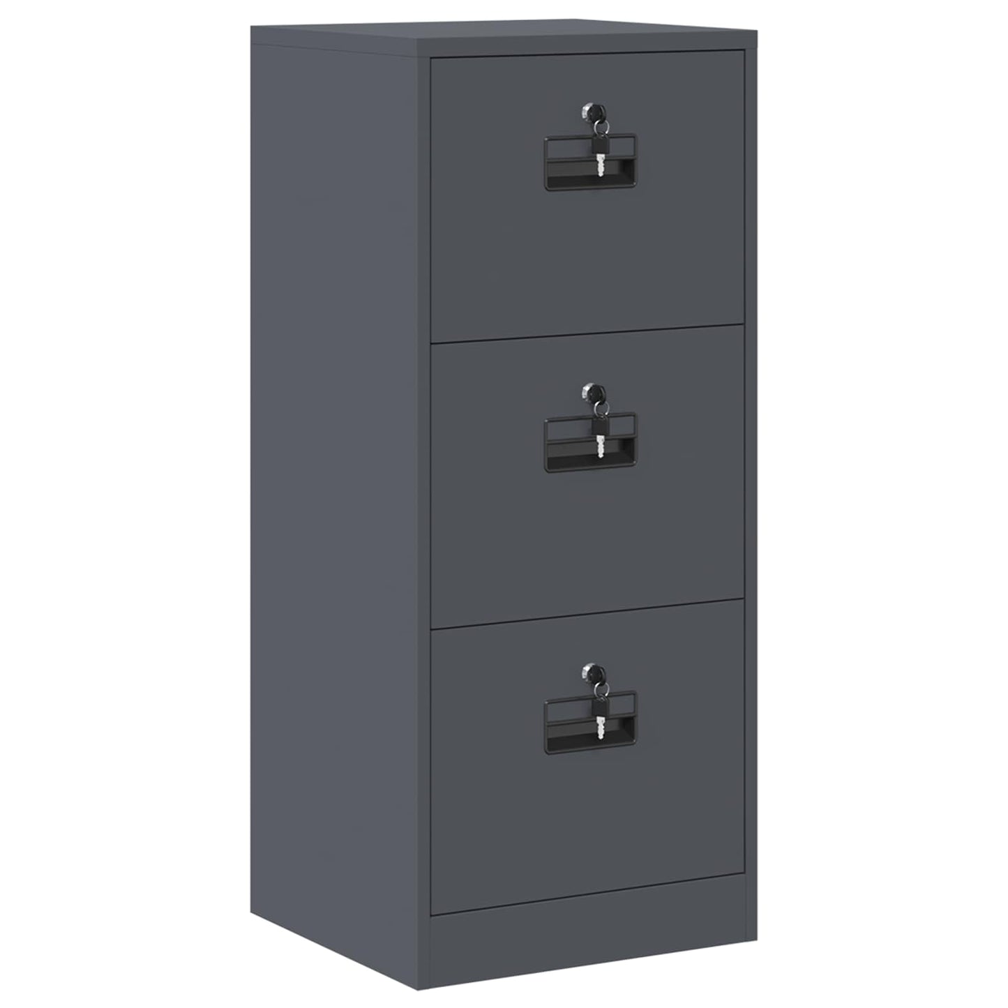 vidaXL Aktenschrank Anthrazit 44 x 50 x 106,5 cm Kaltgewalzter Stahl