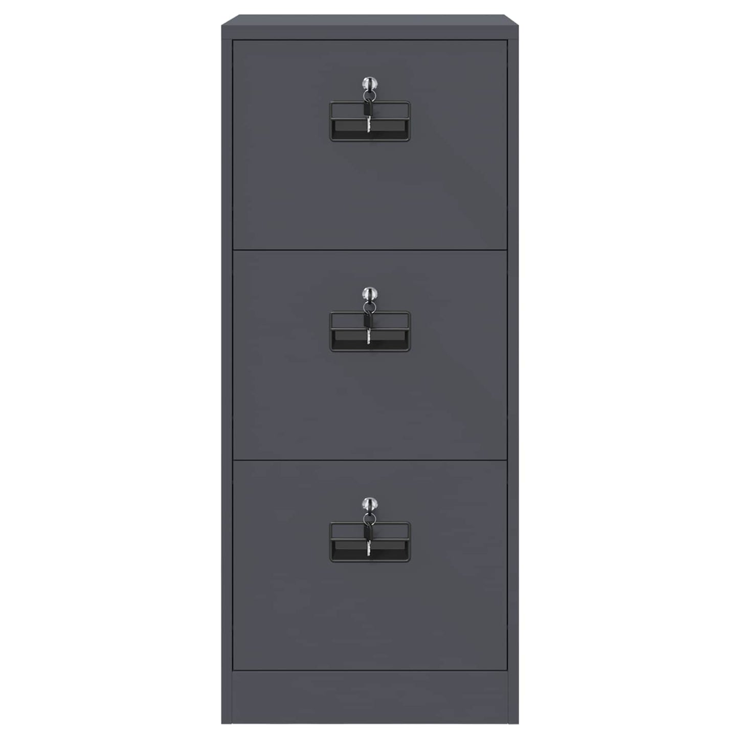 vidaXL Aktenschrank Anthrazit 44 x 50 x 106,5 cm Kaltgewalzter Stahl