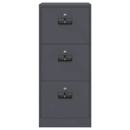 vidaXL Aktenschrank Anthrazit 44 x 50 x 106,5 cm Kaltgewalzter Stahl