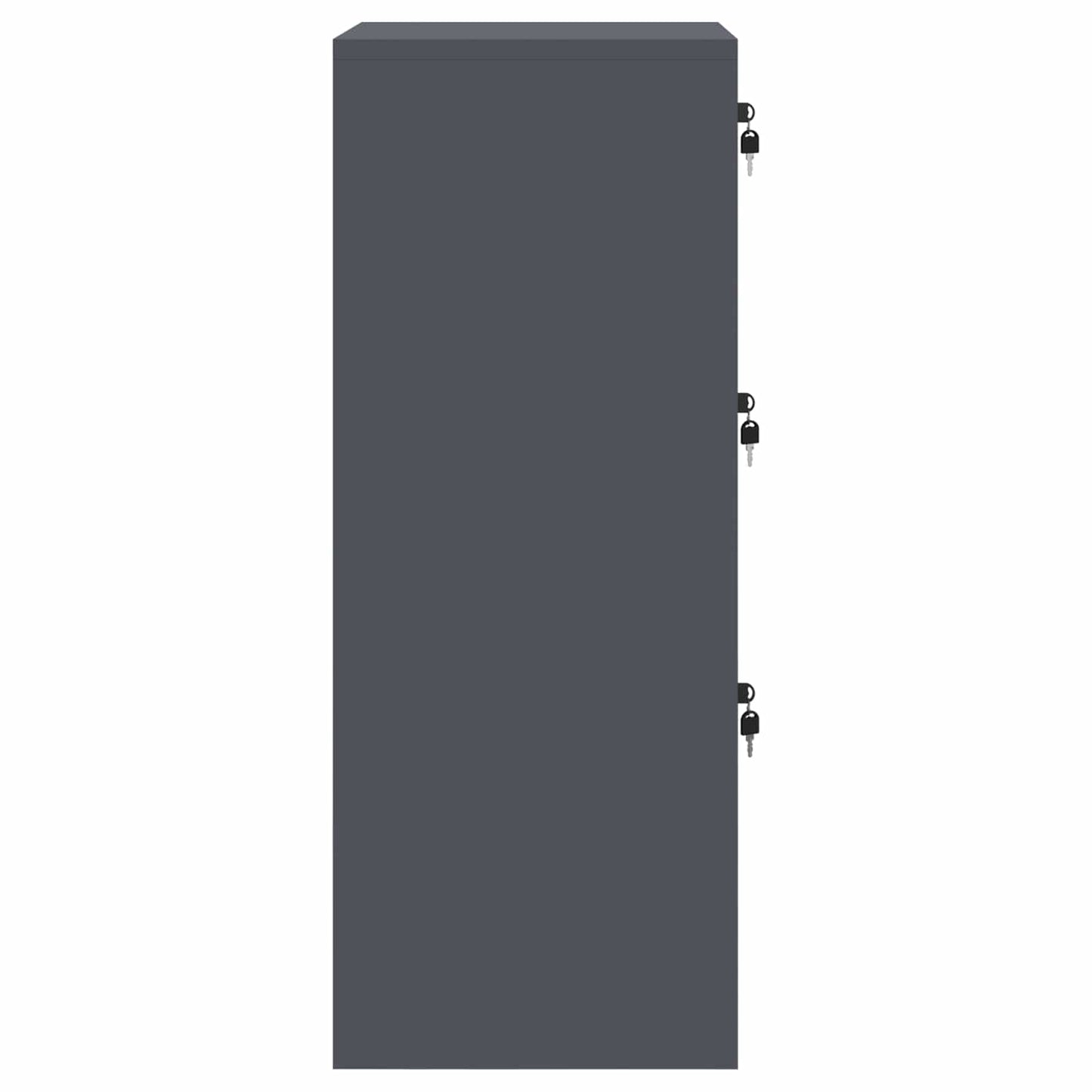 vidaXL Aktenschrank Anthrazit 44 x 50 x 106,5 cm Kaltgewalzter Stahl