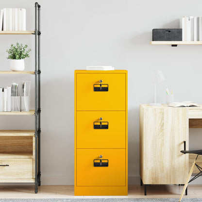 vidaXL Aktenschrank Senfgelb 44 x 50 x 106,5 cm Kaltgewalzter Stahl