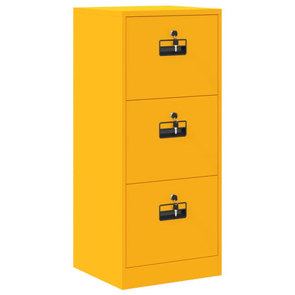 vidaXL Aktenschrank Senfgelb 44 x 50 x 106,5 cm Kaltgewalzter Stahl