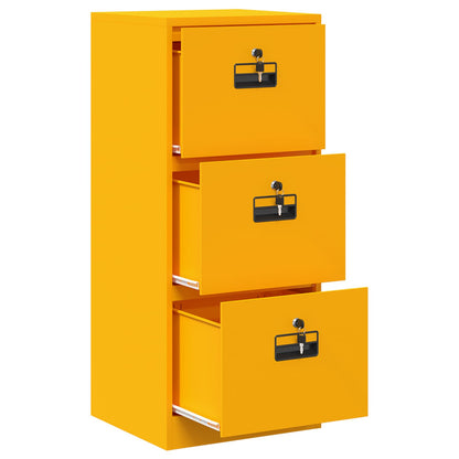 vidaXL Aktenschrank Senfgelb 44 x 50 x 106,5 cm Kaltgewalzter Stahl
