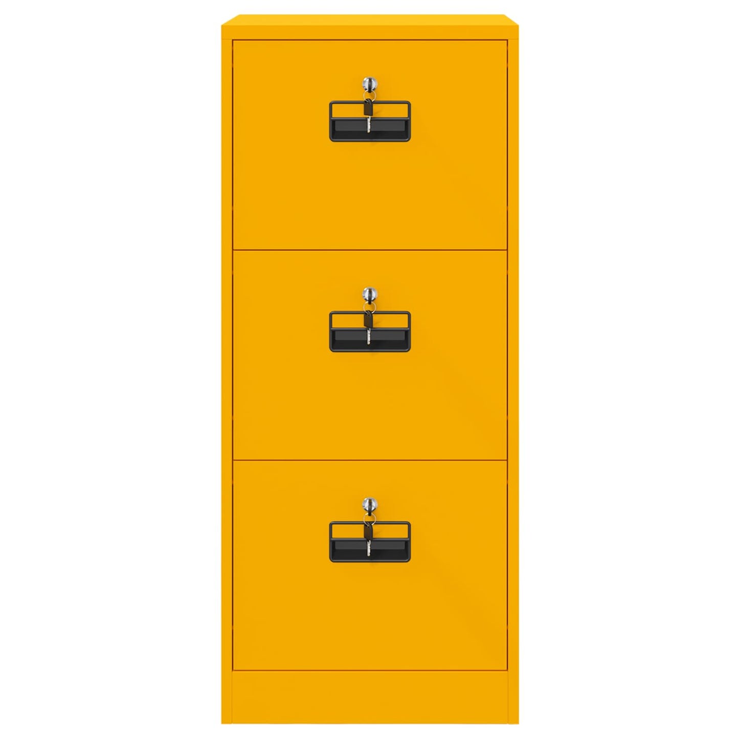 vidaXL Aktenschrank Senfgelb 44 x 50 x 106,5 cm Kaltgewalzter Stahl