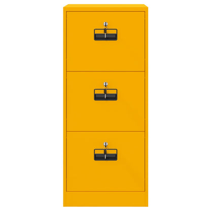 vidaXL Aktenschrank Senfgelb 44 x 50 x 106,5 cm Kaltgewalzter Stahl