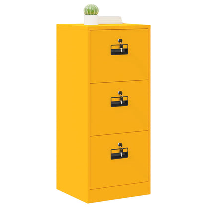 vidaXL Aktenschrank Senfgelb 44 x 50 x 106,5 cm Kaltgewalzter Stahl
