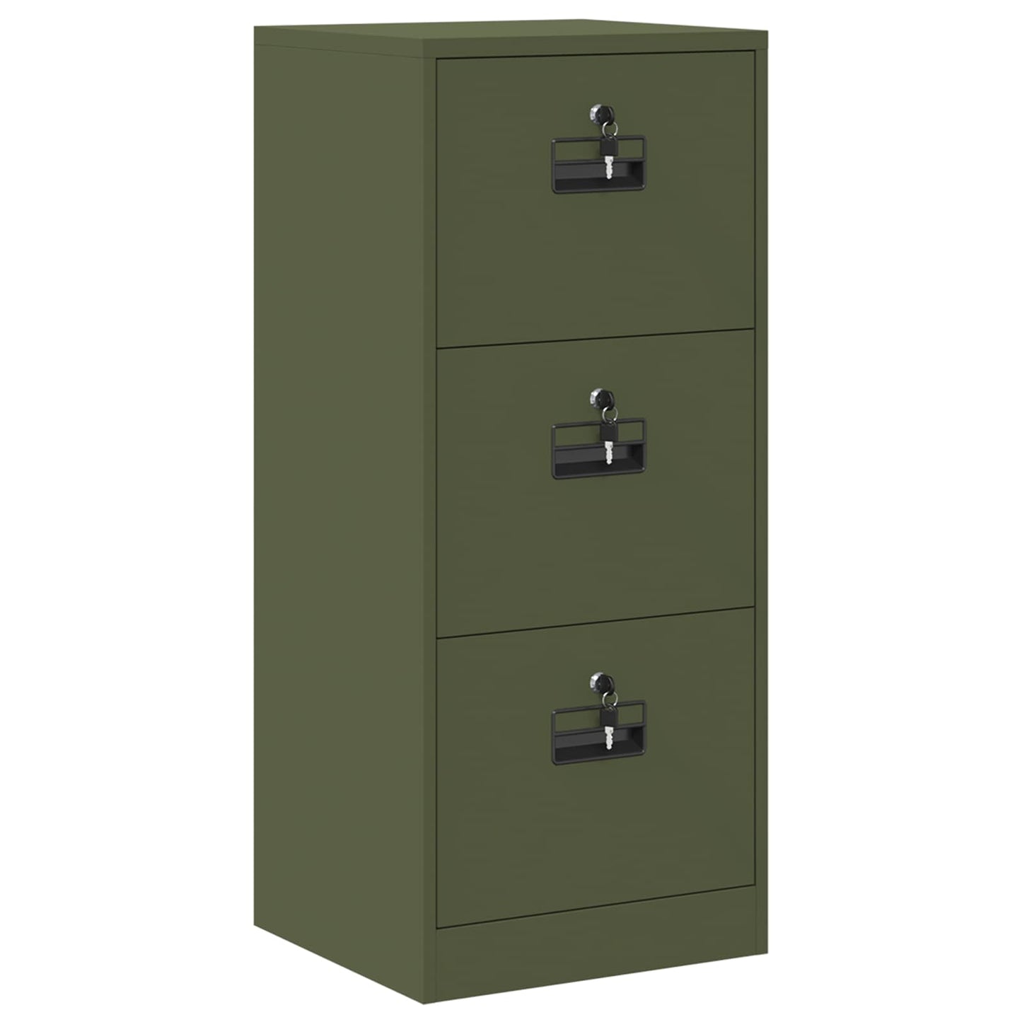 vidaXL Aktenschrank Olive Grün 44 x 50 x 106,5 cm Kaltgewalzter Stahl