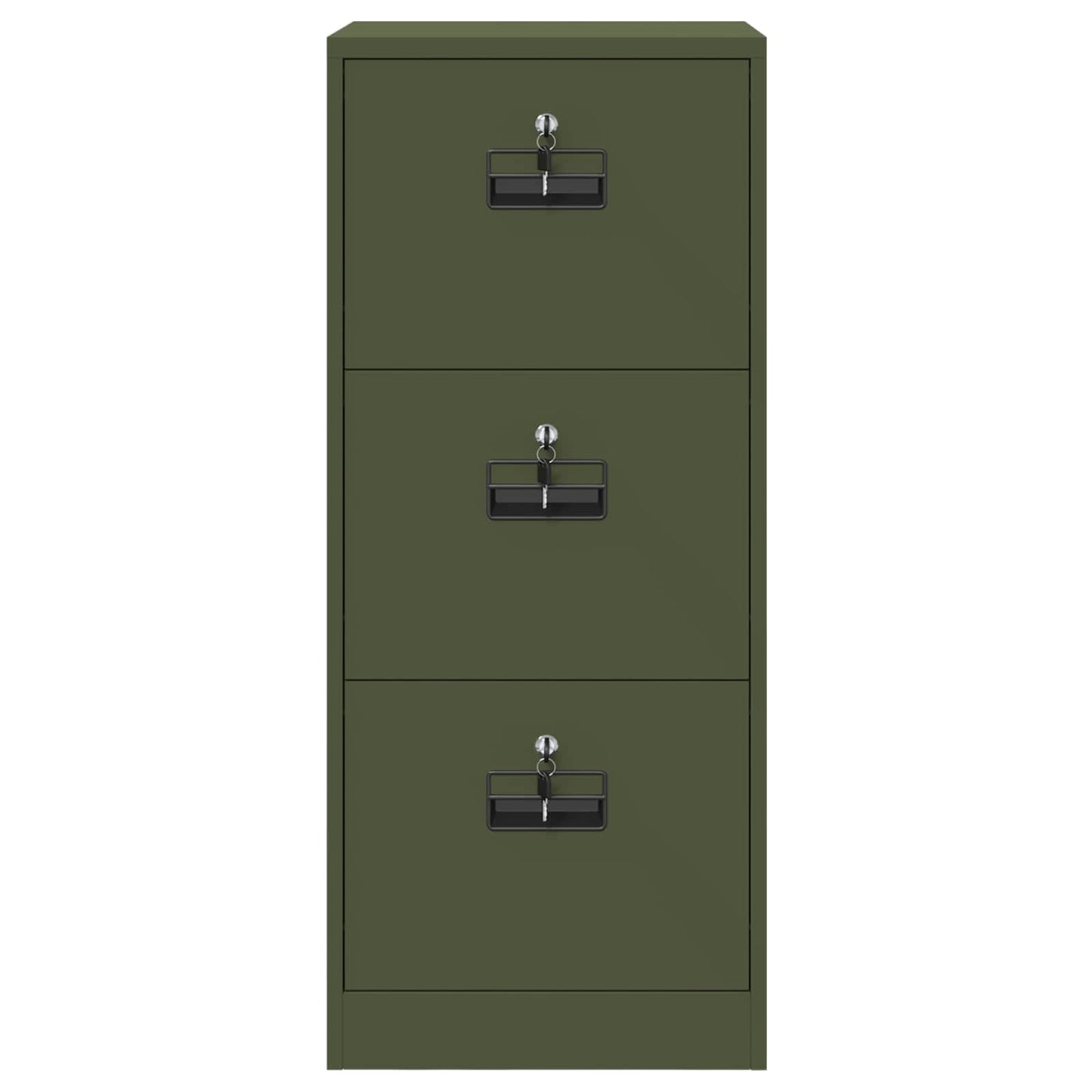 vidaXL Aktenschrank Olive Grün 44 x 50 x 106,5 cm Kaltgewalzter Stahl